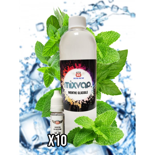 MIXVAP - Menthe Glaciale 1L (10 boosters offerts)