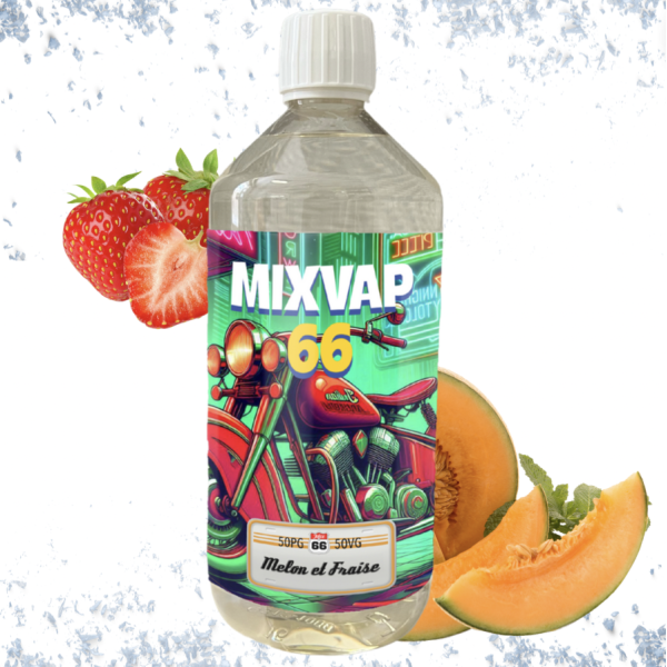 MIXVAP - MELON ET FRAISE 1L (FRAIS)