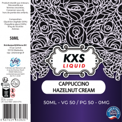 E-liquide saveur Chocolat beurre d'arachide sans nicotine marque KxS