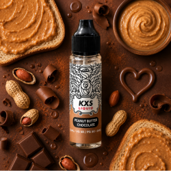 E-liquide saveur Chocolat beurre d'arachide sans nicotine marque KxS